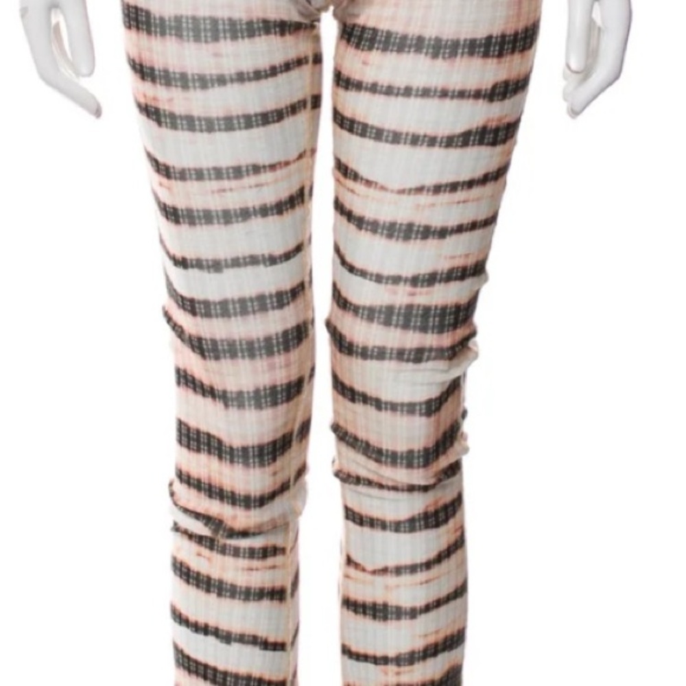 Chic Striped Flare Pants in Black and Cream